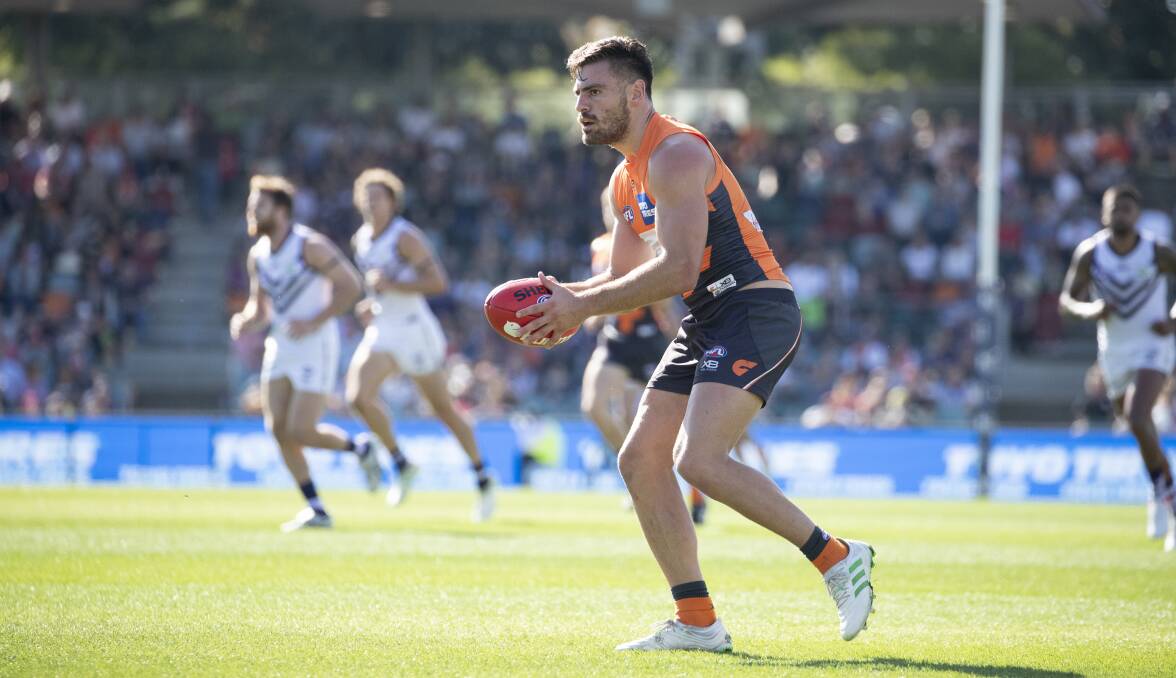 Giants star Stephen Coniglio will return to Manuka Oval on Easter Sunday. Picture: Sitthixay Ditthavong