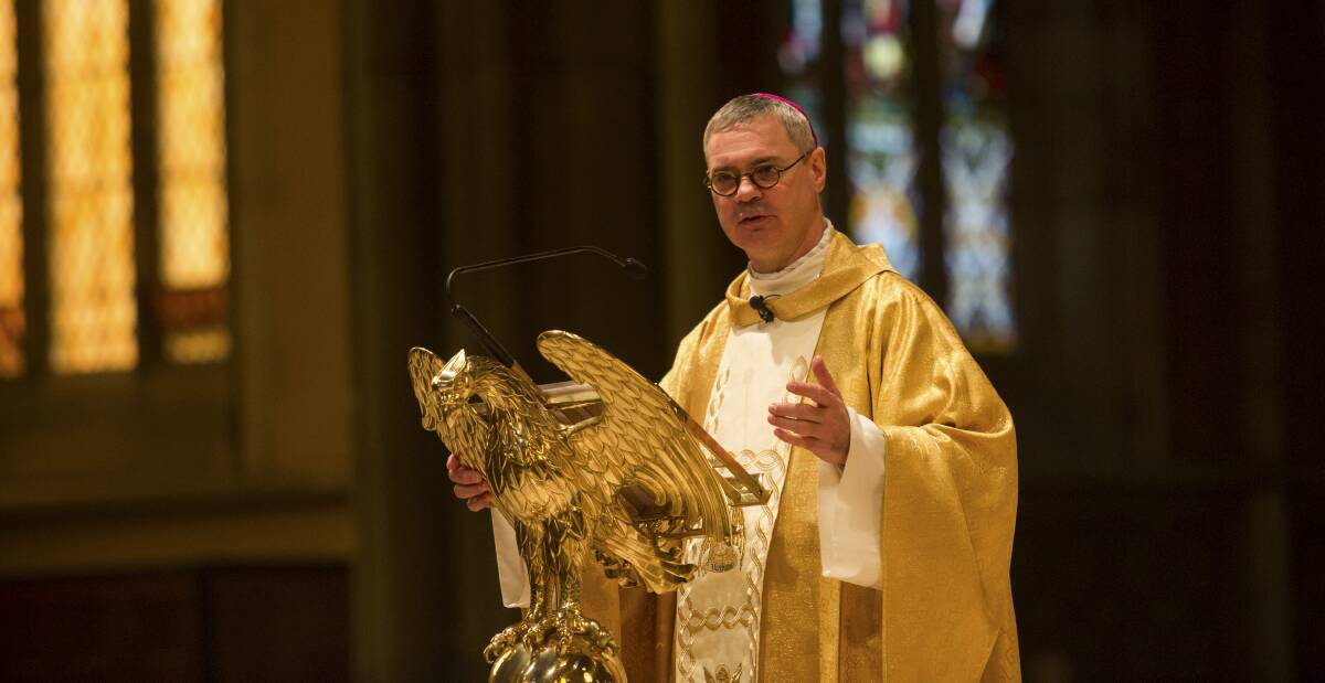 Melbourne Archbishop Peter Comensoli said he was prepared to risk jail rather than comply with Victoria's confession law. Picture: Paul Jeffers