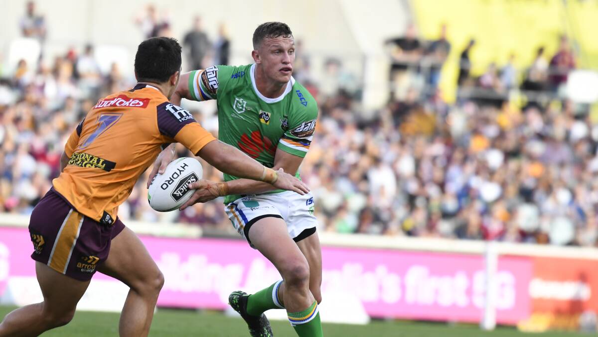 Raiders' Jack Wighton is using his head at five-eighth. Photo: Sitthixay Ditthavong