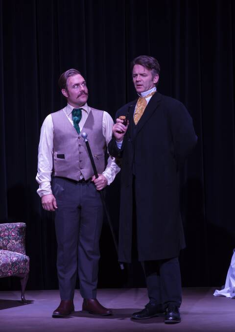 Adam Salter (Dr Watson) and Brian Kavanagh (Sherlock Holmes) in Baskerville. Photo: Janelle McMenamin