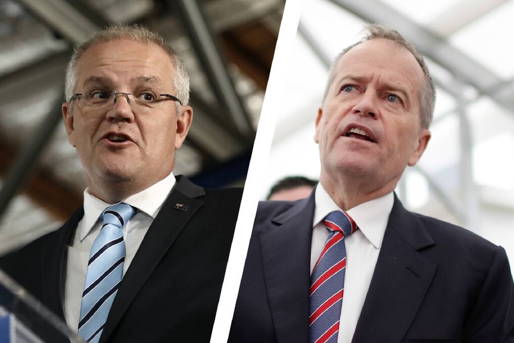 The election campaigns of both Scott Morrison and Bill Shorten have at times become messy. Pictures: Dominic Lorrimer/Alex Ellinghausen