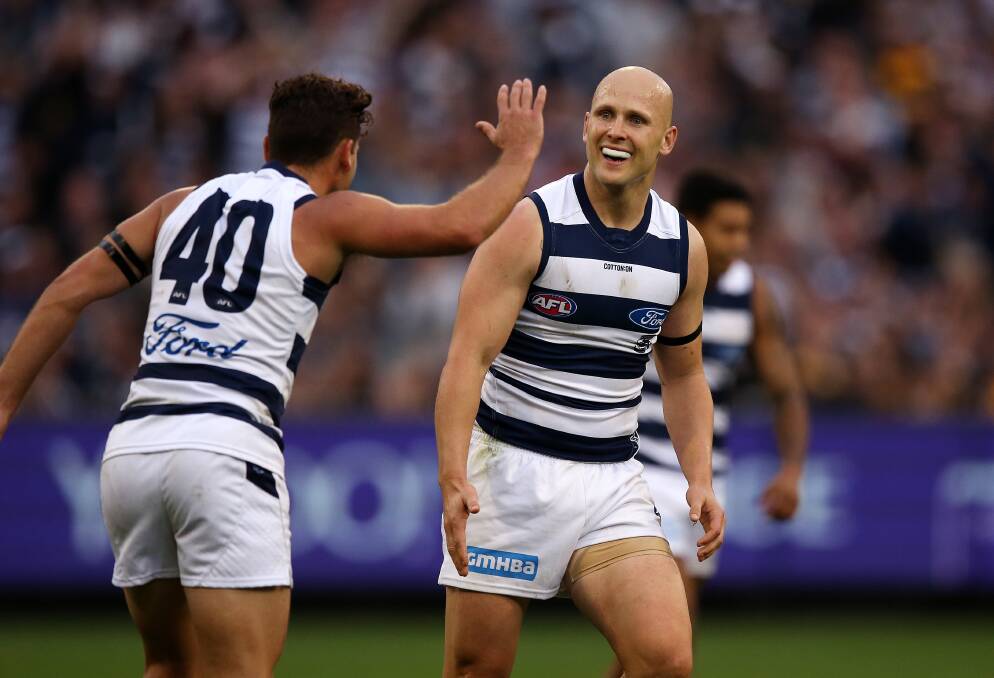 Geelong star Gary Ablett Jr was booed every time he got the ball in their win over Hawthorn. Picture: Wayne Ludbey