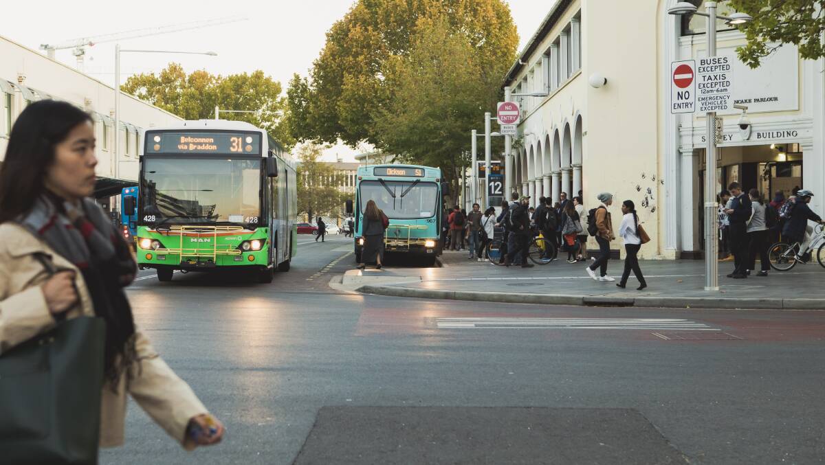 There have been fewer passengers using Canberra's new bus network after the end of the free trial. Picture: Jamila Toderas