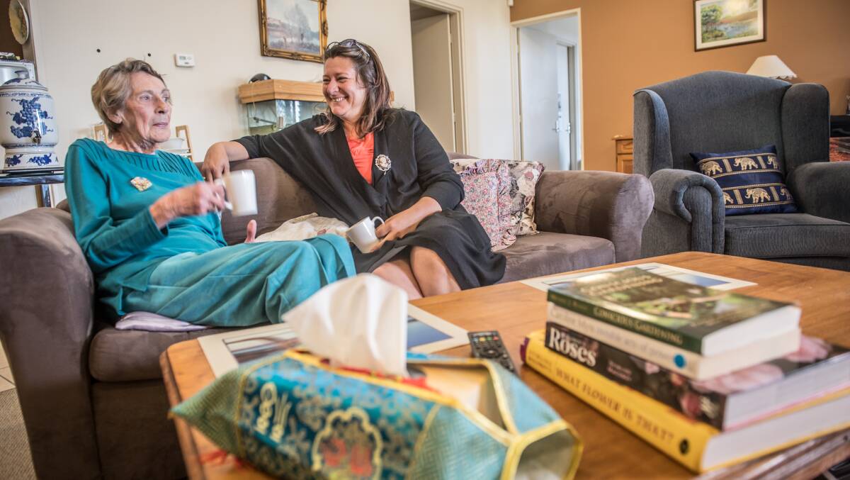 Tenants at Betty Searle House, Gwenda Granter and Maree Cook, know what it's like to be homeless. Picture: Karleen Minney