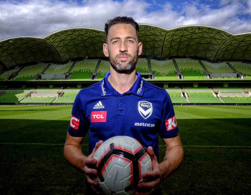 Melbourne skipper Carl Valeri will retire at the end of this season and he's hoping for a fairytale run to another A-League final. Picture: Luis Enrique Ascui