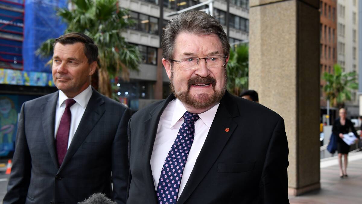 Victorian Justice Party senator Derryn Hinch in Sydney on May 3. Picture: AAP Image/Joel Carrett