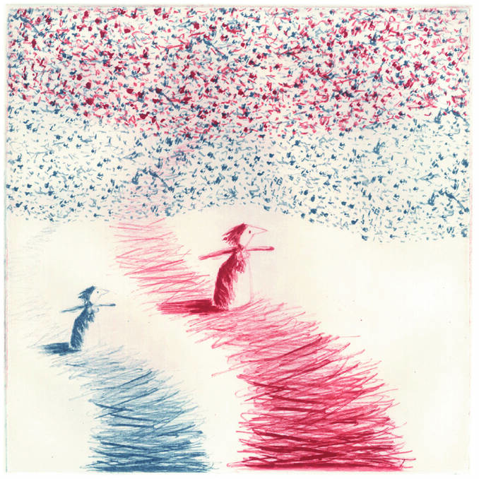 Judy Horacek's piece 'Murmurations' featured in the 'Instances' exhibition at Beaver Galleries. Picture: Supplied