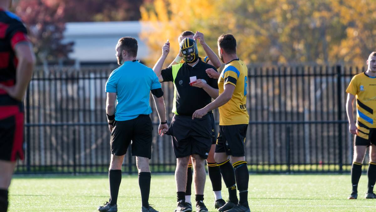 Capital Football has introduced RefLIVE to better understand what referees go through on the pitch. Picture: Elesa Kurtz