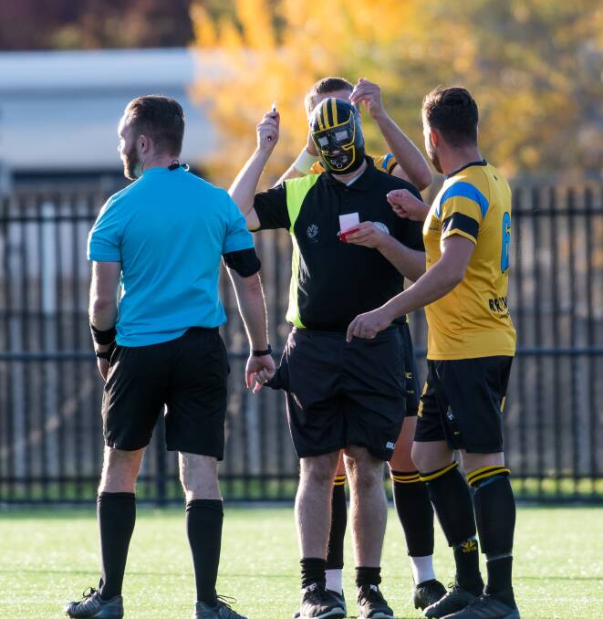 Woden-Weston and Tigers were disrupted by a pitch invader. Picture: Elesa Kurtz