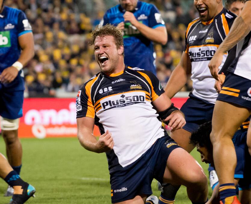 Playing for the Brumbies put a smile on James Slipper's face. Picture: Elesa Kurtz