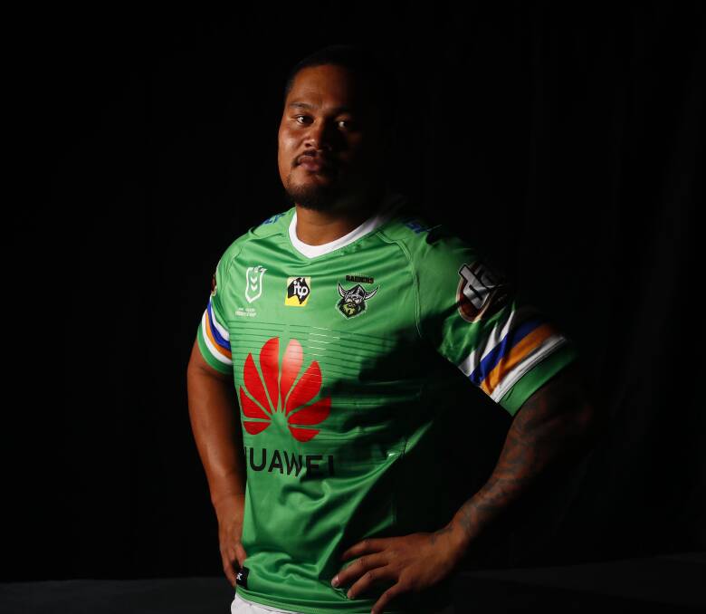 Raiders coach Ricky Stuart will wait until the last minute before deciding whether centre Joey Leilua plays the Roosters. Picture: NRL Photos