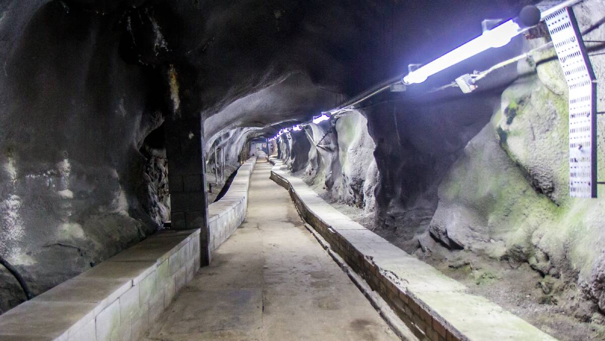 A small part of the 50 kilometres of the tunnels that have been dug through the Rock of Gibraltar. Picture: Michael Turtle