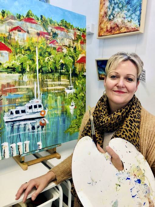 Julie Peadon started her business last year to teach adults and kids fine art.