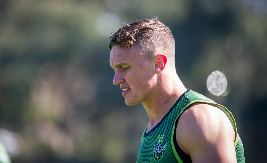 Queensland star Josh Papalii says Raiders five-eighth Jack Wighton is ready for Origin. Picture: Karleen Minney