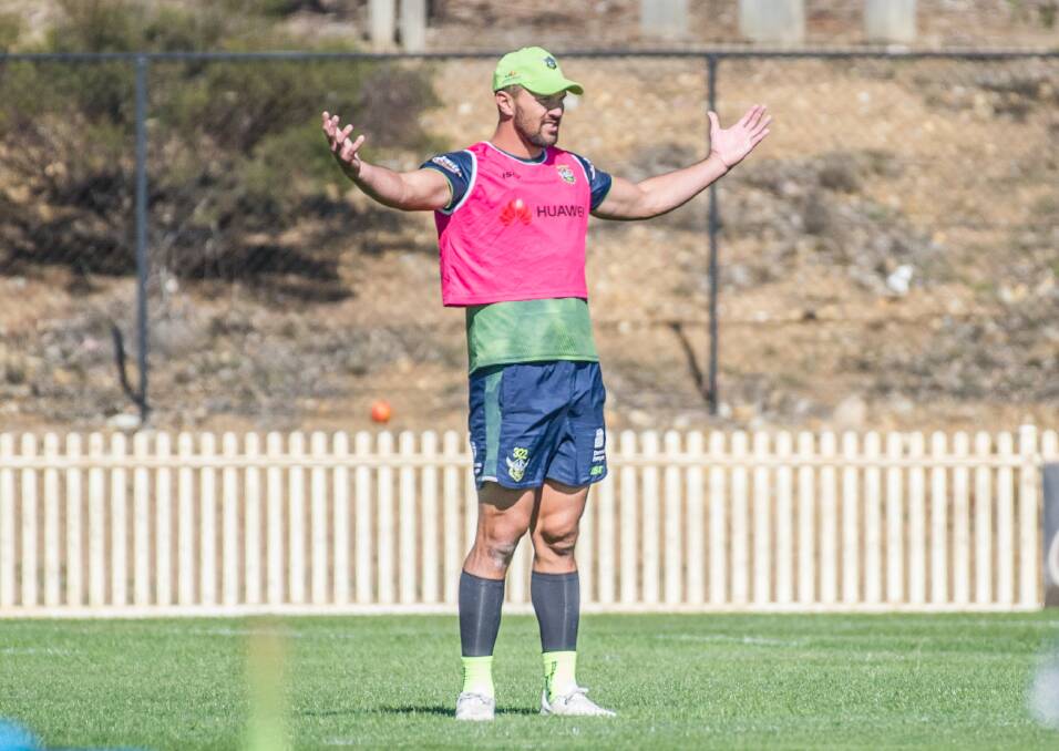 Raiders winger Jordan Rapana is back early from injury. Again. Picture: Karleen Minney