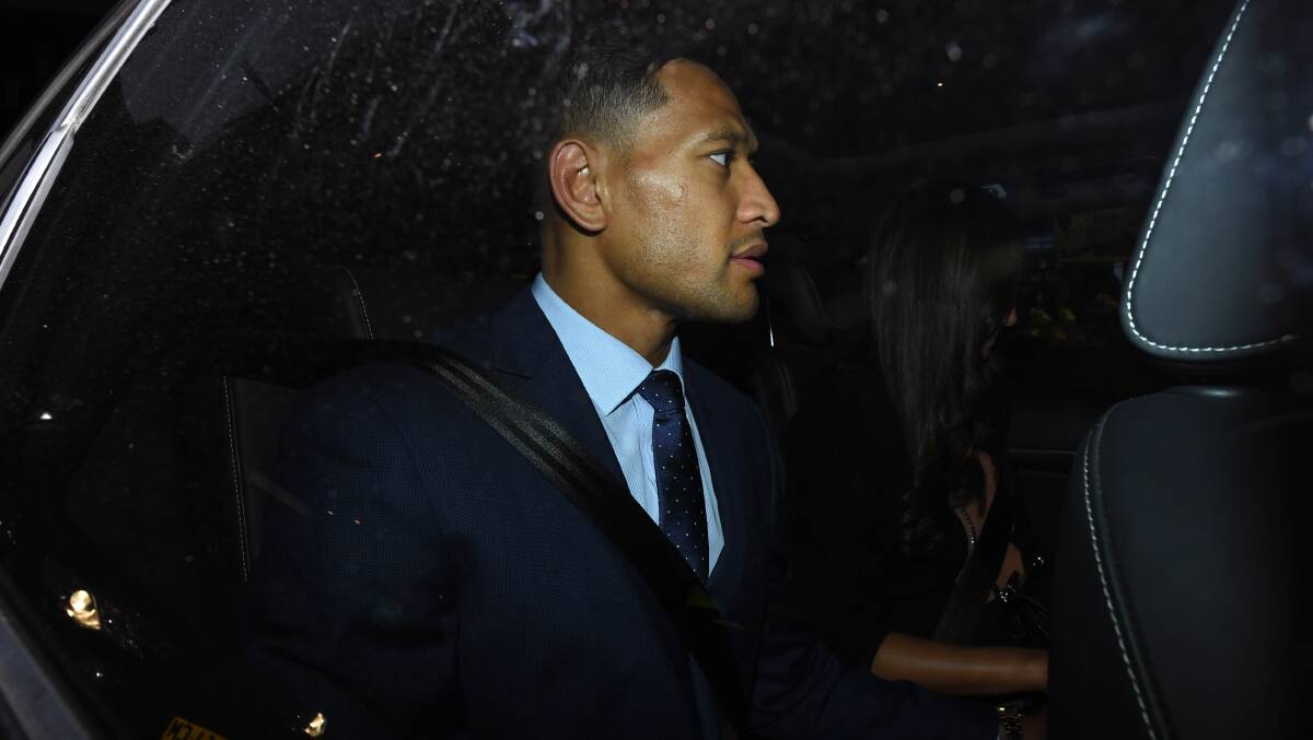 Israel Folau will never play for the Wallabies or Waratahs again. Picture: AAP