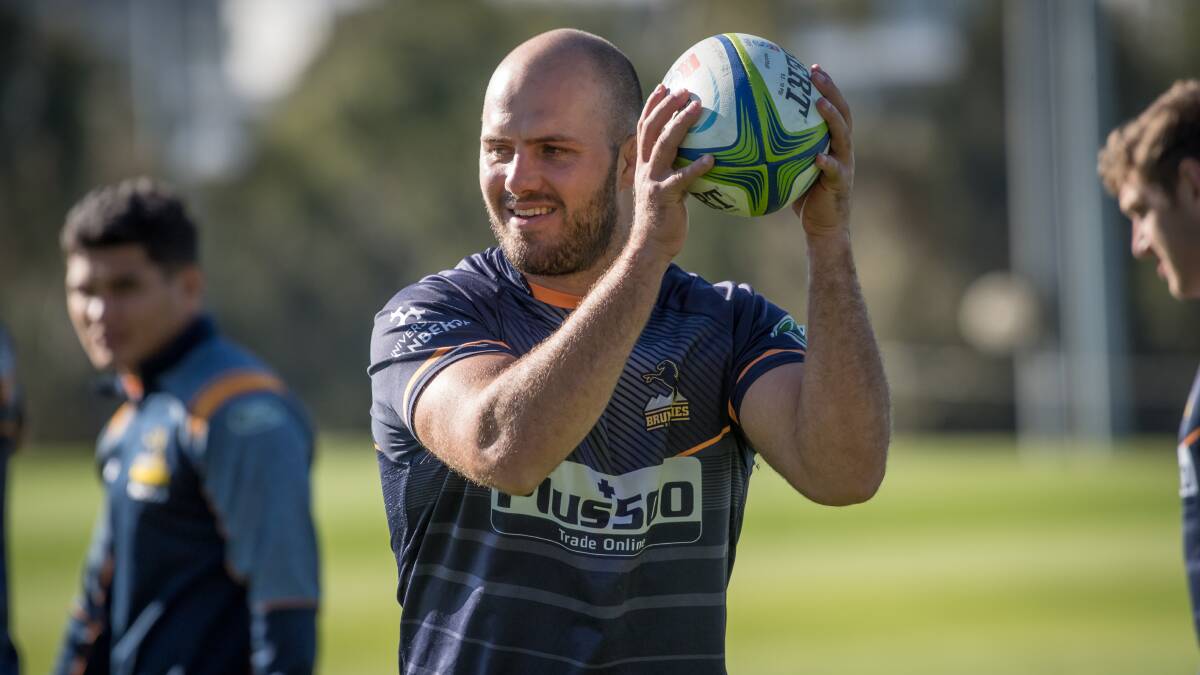 Brumbies training 9th May 2019. Lachlan McCaffrey. MPicture: Karleen Minney