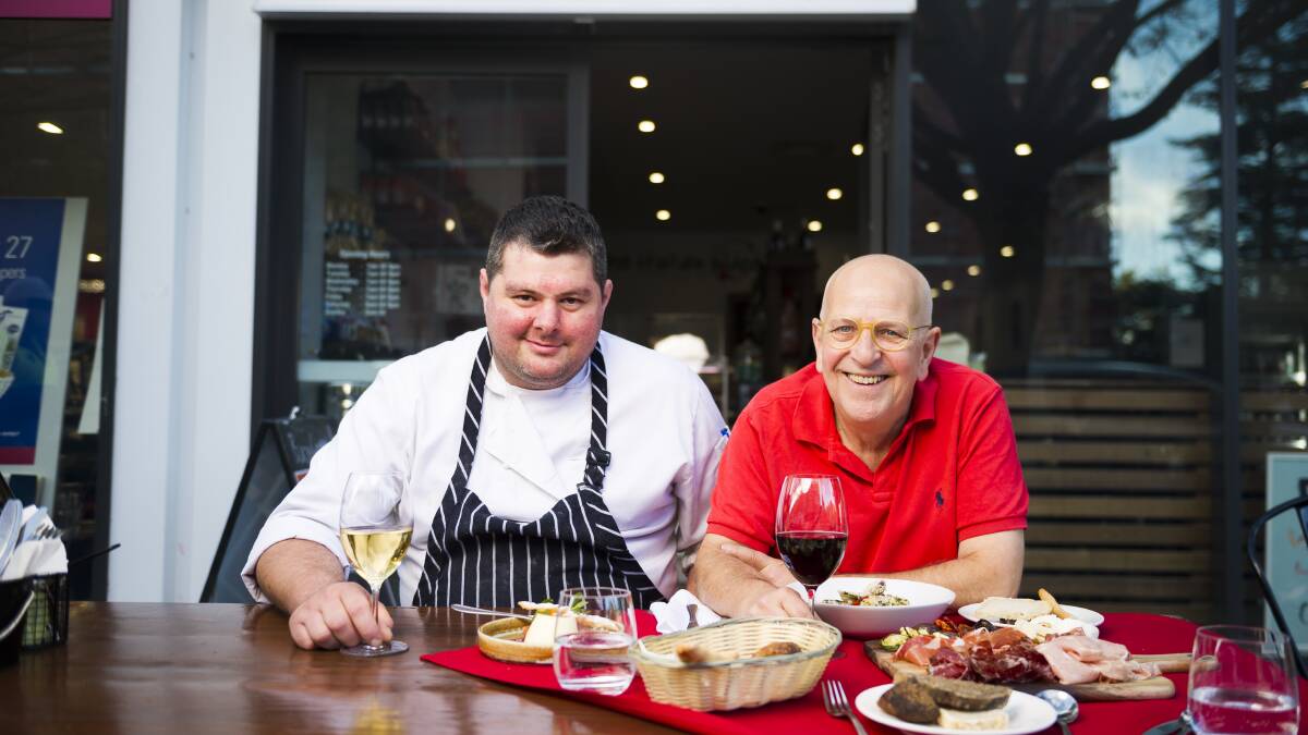  Head chef Francesco Petrillo and co-owner Tony Lo Terzo at The Italian Place. Picture: Dion Georgopoulos