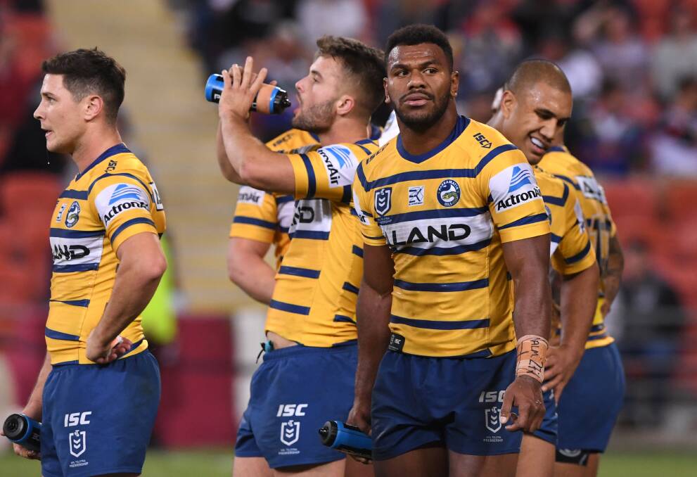 Parramatta's season hit a woeful low against the Storm. Picture: AAP