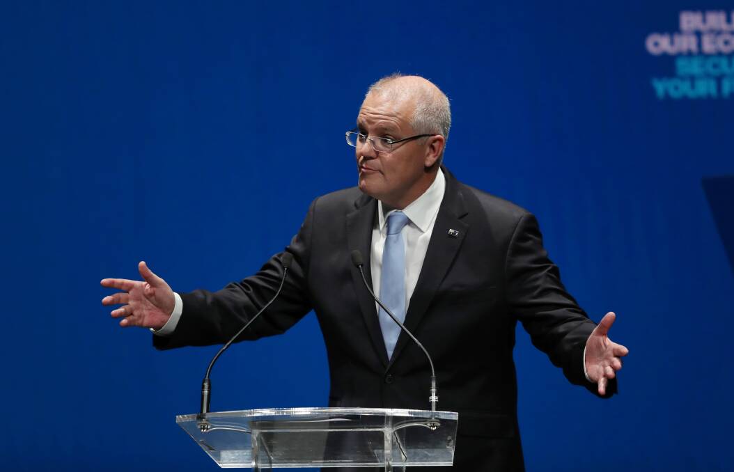 Scott Morrison lays out the Coalition agenda on Sunday. Picture: AAP