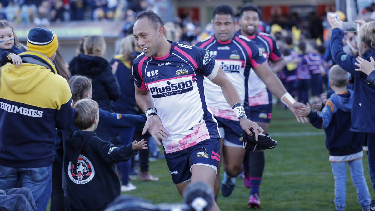 Christian Lealiifano wants to lead the Brumbies out in front of bigger crowds. Picture: AAP Image/David Neilson
