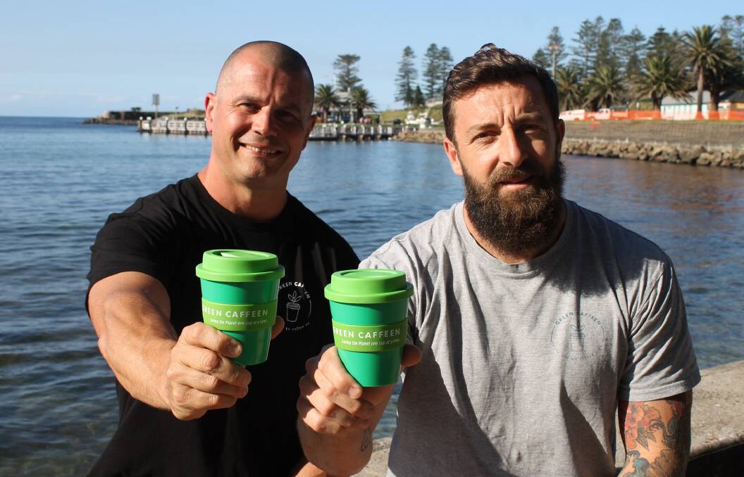 Damien Clarke and Martin Brooks, the co-founders of Green Caffeen. Picture: Supplied