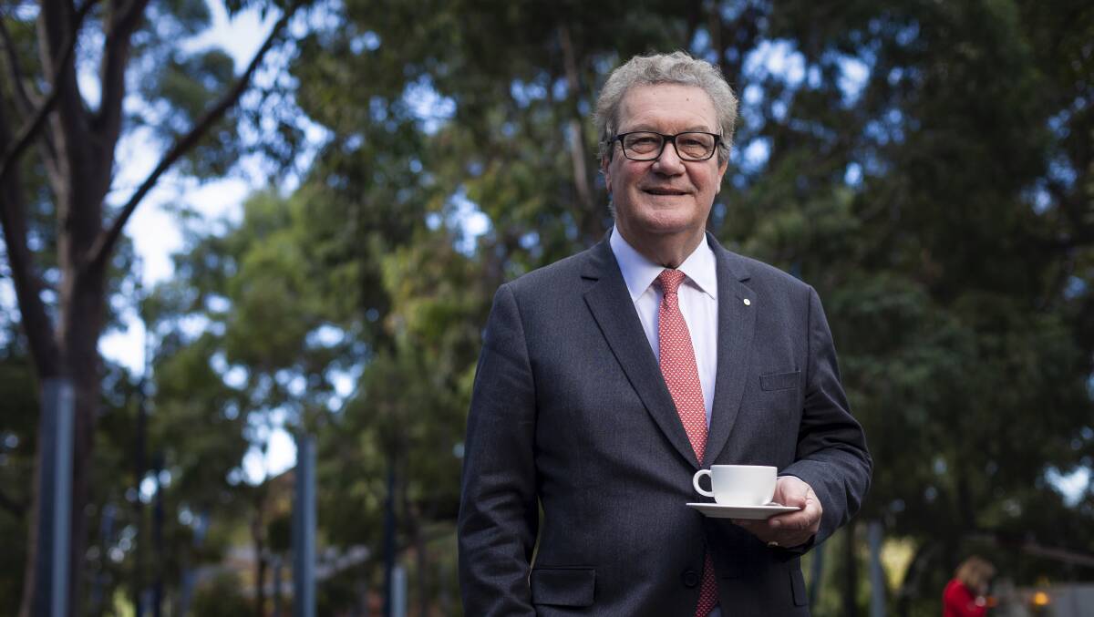 Alexander Downer in Melbourne in May: A former ambassador caught up in the US Russia probe over a drinks meeting in London. Picture: Eamon Gallagher