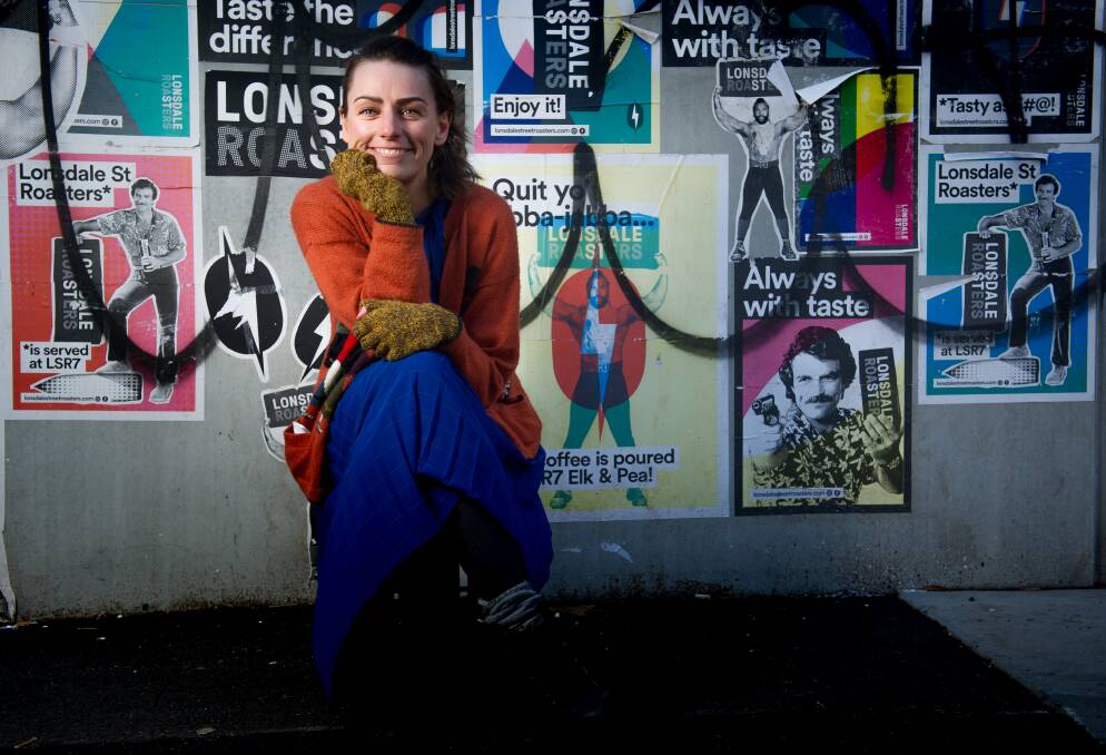 Canberra author Kathryn Hind, who has published her debut novel "Hitch". Picture: Elesa Kurtz
