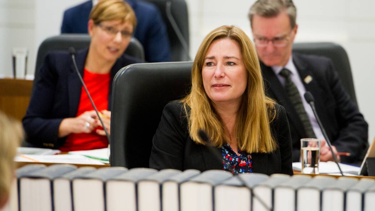 Education Minister Yvette Berry has moved to seal some evidence before the inquiry to protect individuals and schools who could be identified without their permission. Picture: Elesa Kurtz