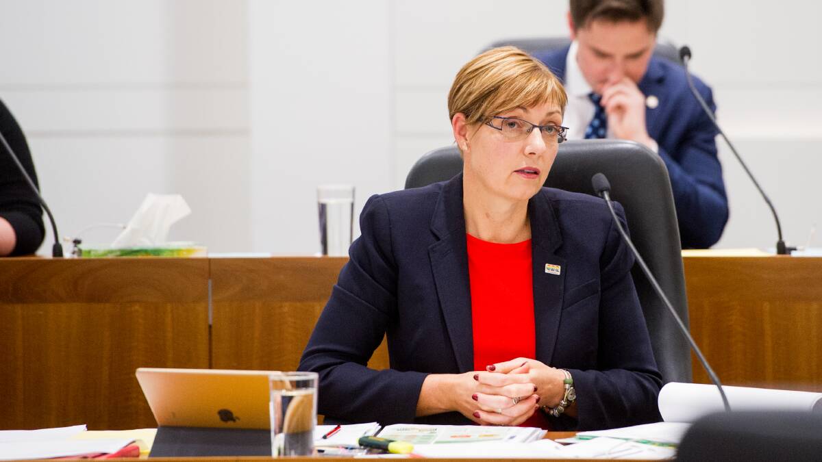 ACT Health Minister Rachel Stephen-Smith has issued new restrictions for those travelling to and from Victoria. Picture: Elesa Kurtz. Picture: Elesa Kurtz