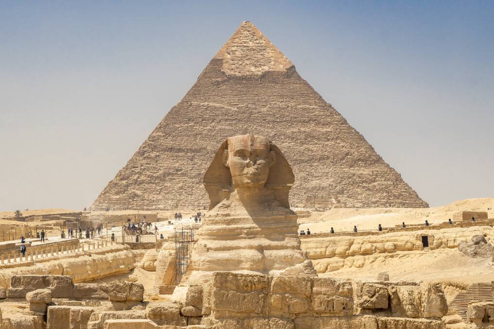 The Great Sphinx with the Pyramid of Khafre behind it. Pictures: Michael Turtle