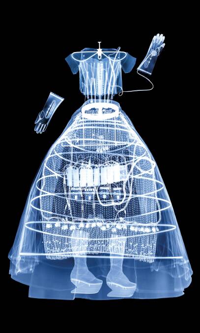 An X-ray of the Ada costume dress used in Ada.Ada.Ada. Picture: Hugh Turvey and Philpott Design