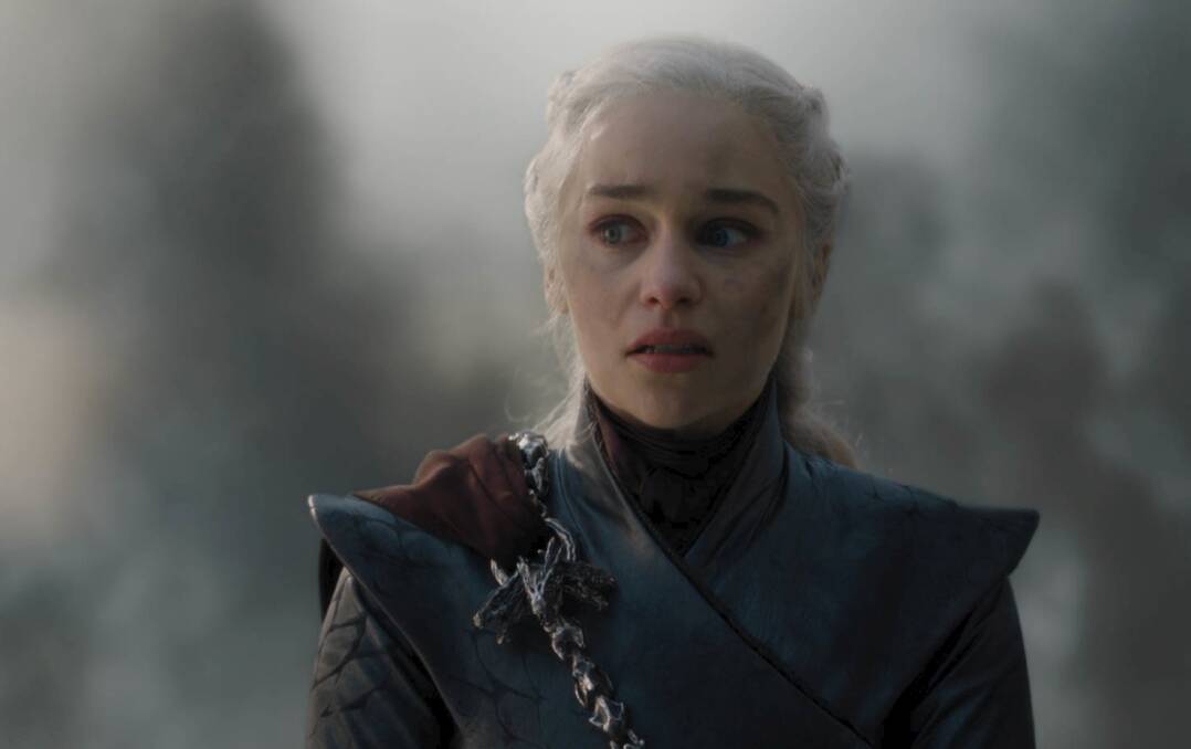 Emilia Clarke as Daenerys Targaryen in Game of Thrones' The Bells. Picture: HBO