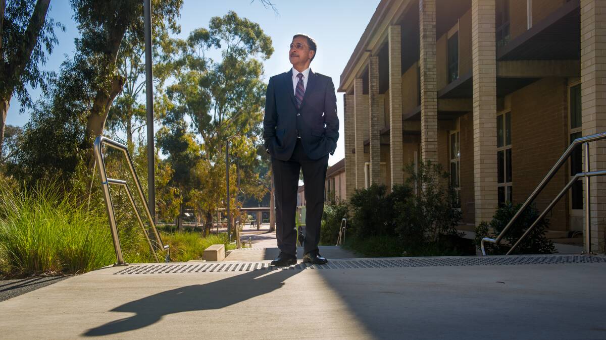 University of Canberra Vice-Chancellor, Deep Saini resigns. Picture: Elesa Kurtz