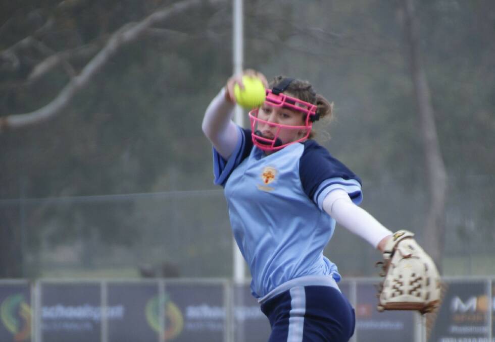 NSW pitcher Charli Orsini was one of the standout players in Canberra. Picture: Supplied