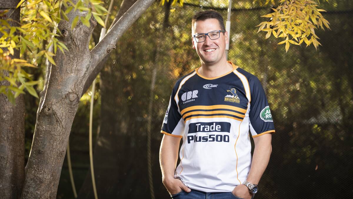 Zed Seselja in an ACT Brumbies jersey. Picture: Sitthixay Ditthavong