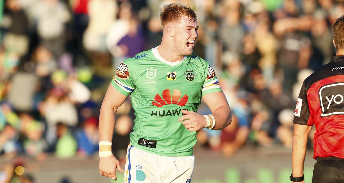 Canberra Raiders rookie Hudson Young is determined to prove he belongs in the NRL. Picture: NRL Photos