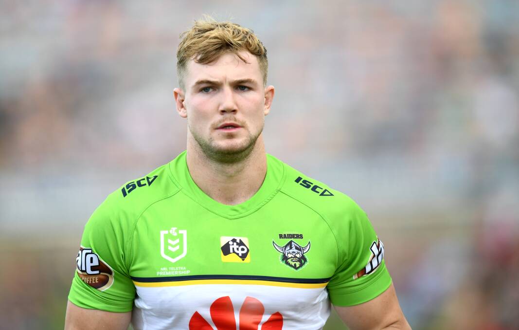 Raiders rookie Hudson Young has shown his resilience during his suspension. Picture: Scott Davis/NRL Photos