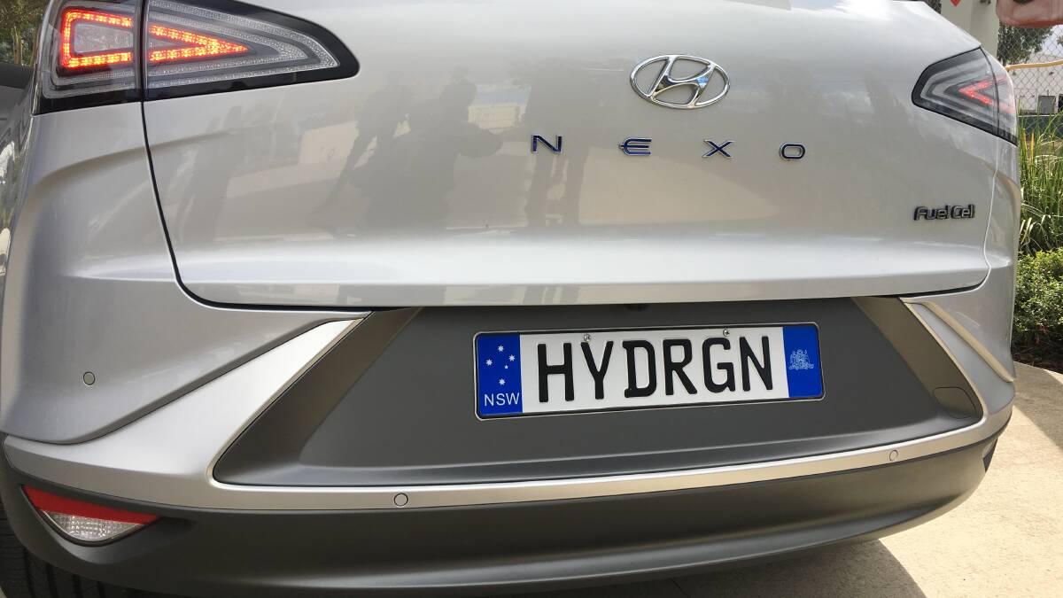 Hyundai's Nexo fuel cell car is powered by hydrogen. Picture: Peter Brewer