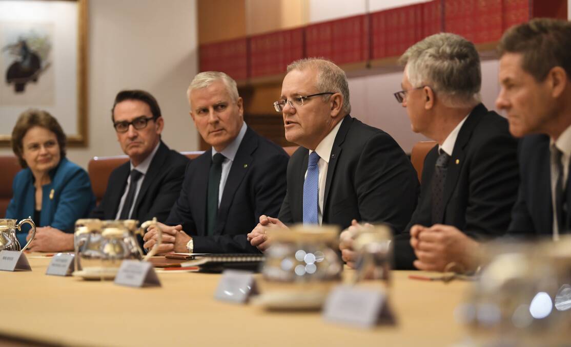 Scott Morrison lays down the law to department heads after the election. Picture: Lukas Coch