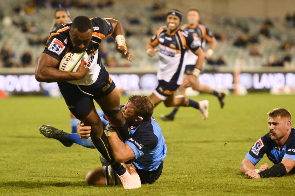 Tevita Kuridrani scored two tries in the first half against the Bulls. Picture: AAP