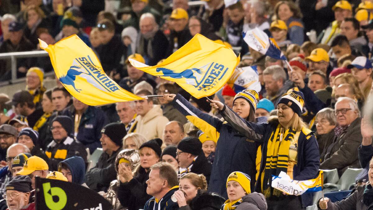Brumbies fans would relish the chance to watch their team in a new stadium. Picture: Elesa Kurtz