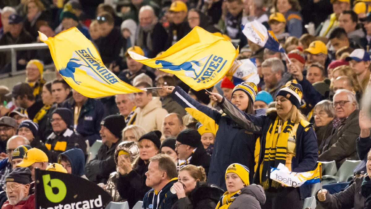 Brumbies fans will be able to enter a ticket ballot. Picture: Elesa Kurtz