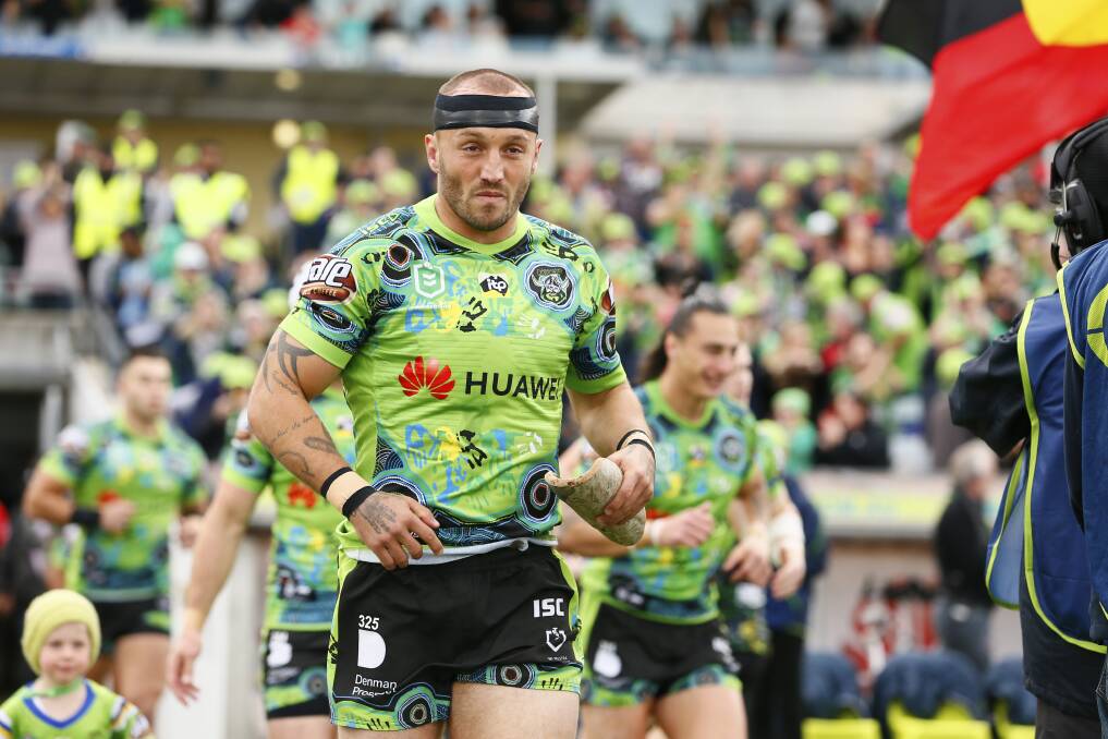 Raiders hooker Josh Hodgson is back after missing the past three games. Picture: Keegan Carroll/NRL Photos