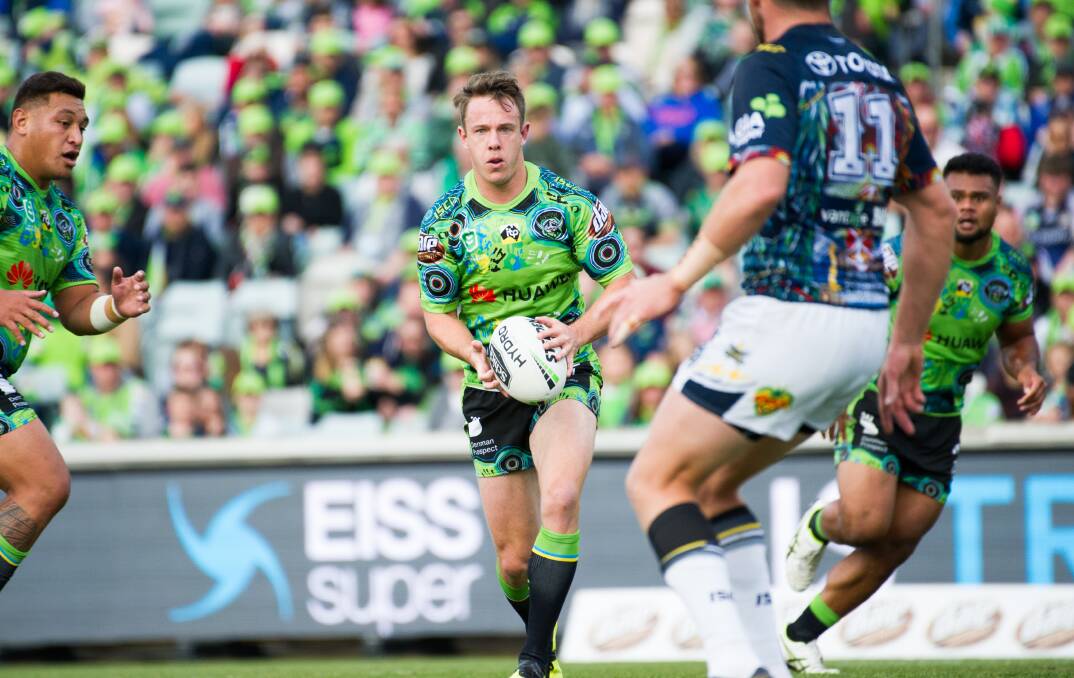 Raiders halfback Sam Williams has agreed terms on a two-year deal. Picture: Elesa Kurtz