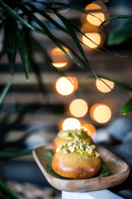 Beef bun with yellow curry and spiced peanut. Picture: Karleen Minney.