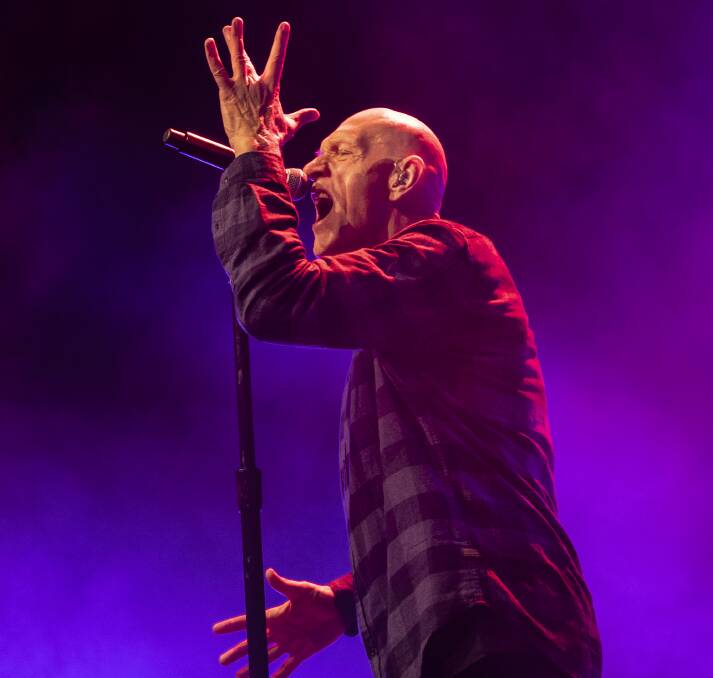 Midnight Oil's performance on Reconciliation Day. Picture: Sitthixay Ditthavong