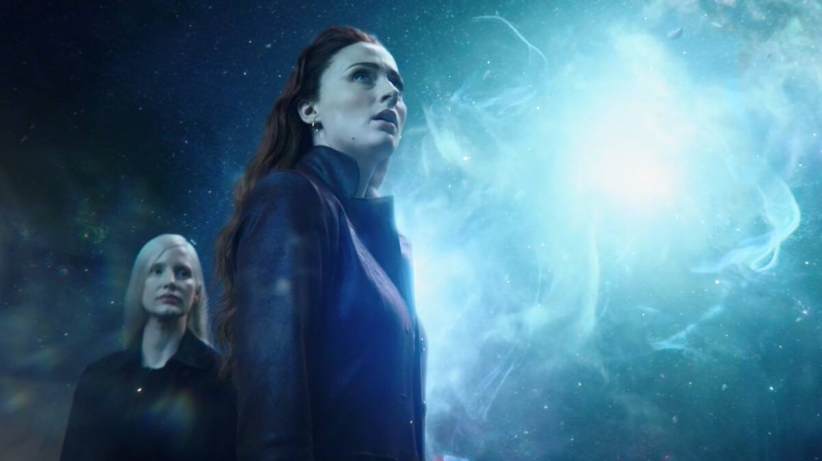 Jessica Chastain, left, as Vuk and Sophie Turner as Jean Grey in X-Men: Dark Phoenix. Picture: Supplied