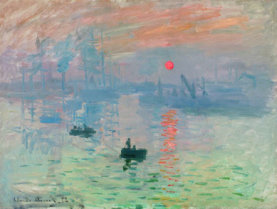Claude Monet's Impression, sunrise, 1872. From the Musée Marmottan. Picture: Supplied