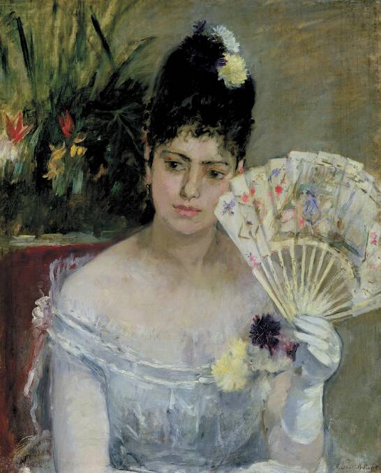 Berthe Morisot's At the ball (1875), from the Musee Marmottan. 